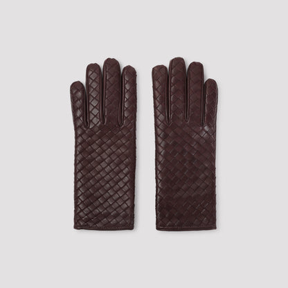 Jam Intrecciato Leather Gloves