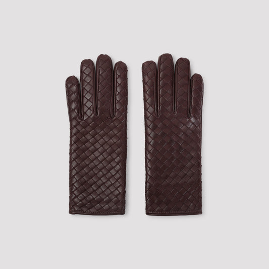 Jam Intrecciato Leather Gloves