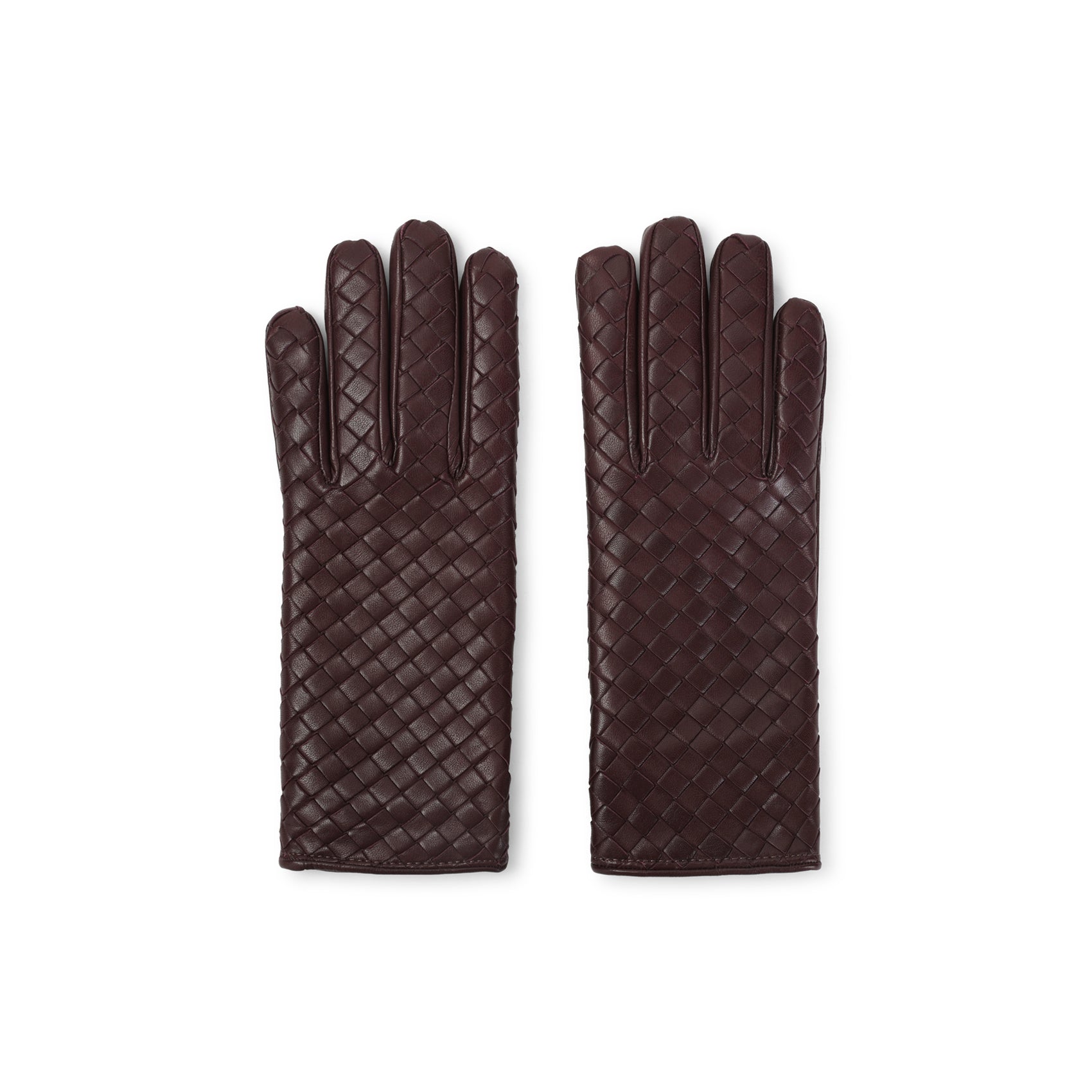 Jam Intrecciato Leather Gloves