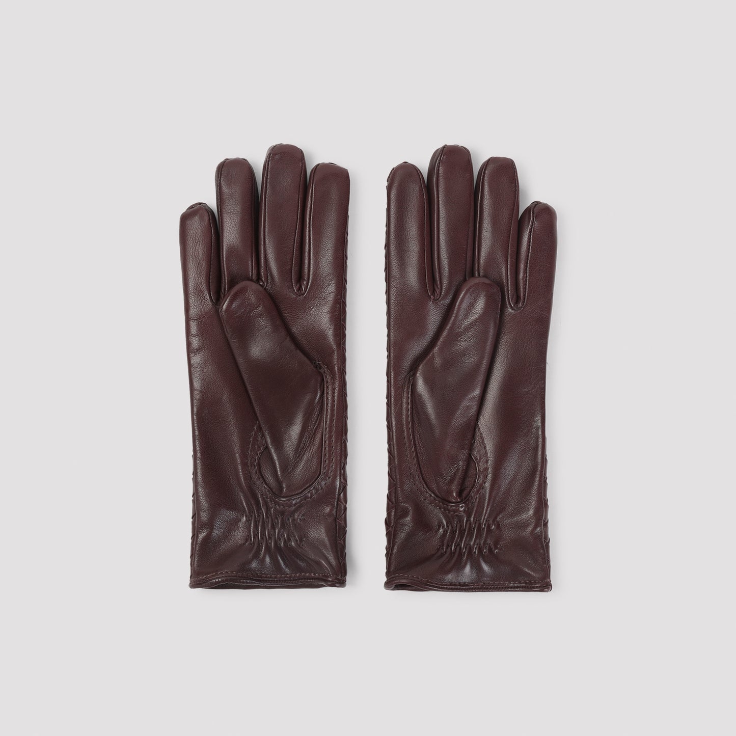 Jam Intrecciato Leather Gloves