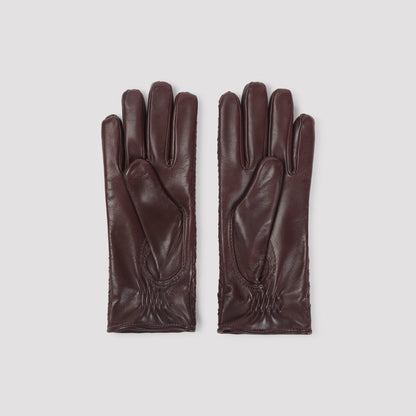 Jam Intrecciato Leather Gloves