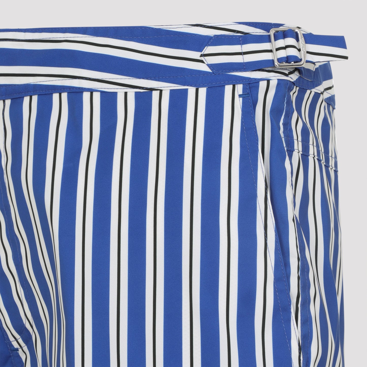 Combo Blue White Regimental Stripe Swim Shorts