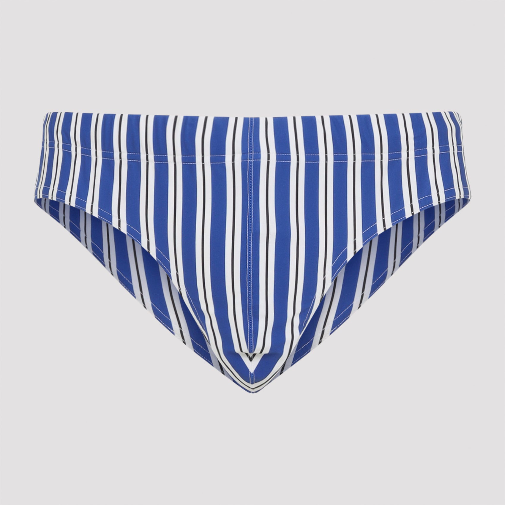 Combo Blue White Regimental Stripe Swim Brief
