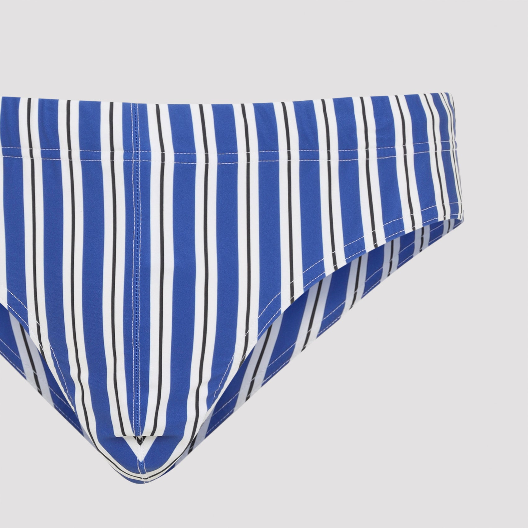 Combo Blue White Regimental Stripe Swim Brief