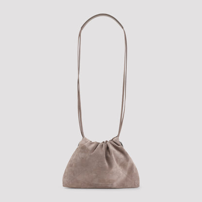 Shore Brown Suede Leather Cross Body Bag