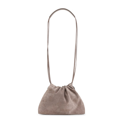 Shore Brown Suede Leather Cross Body Bag