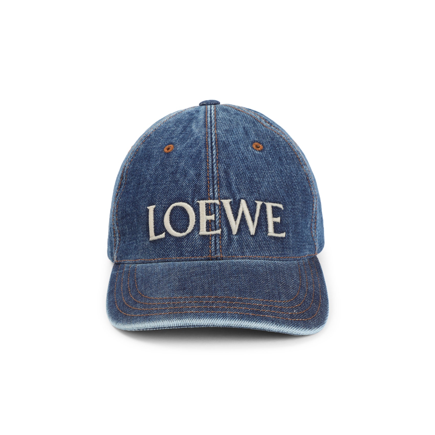 Denim Blue Cotton Denim Cap