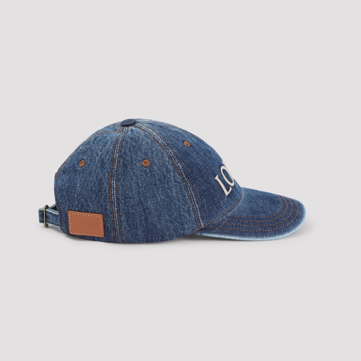 Denim Blue Cotton Denim Cap