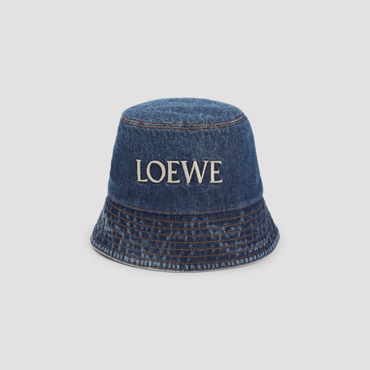 Denim Blue Cotton Bucket Hat