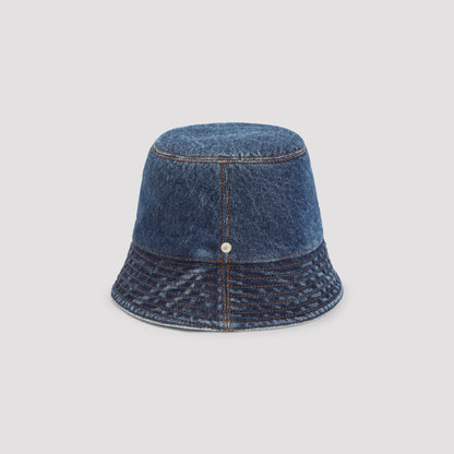 Denim Blue Cotton Bucket Hat