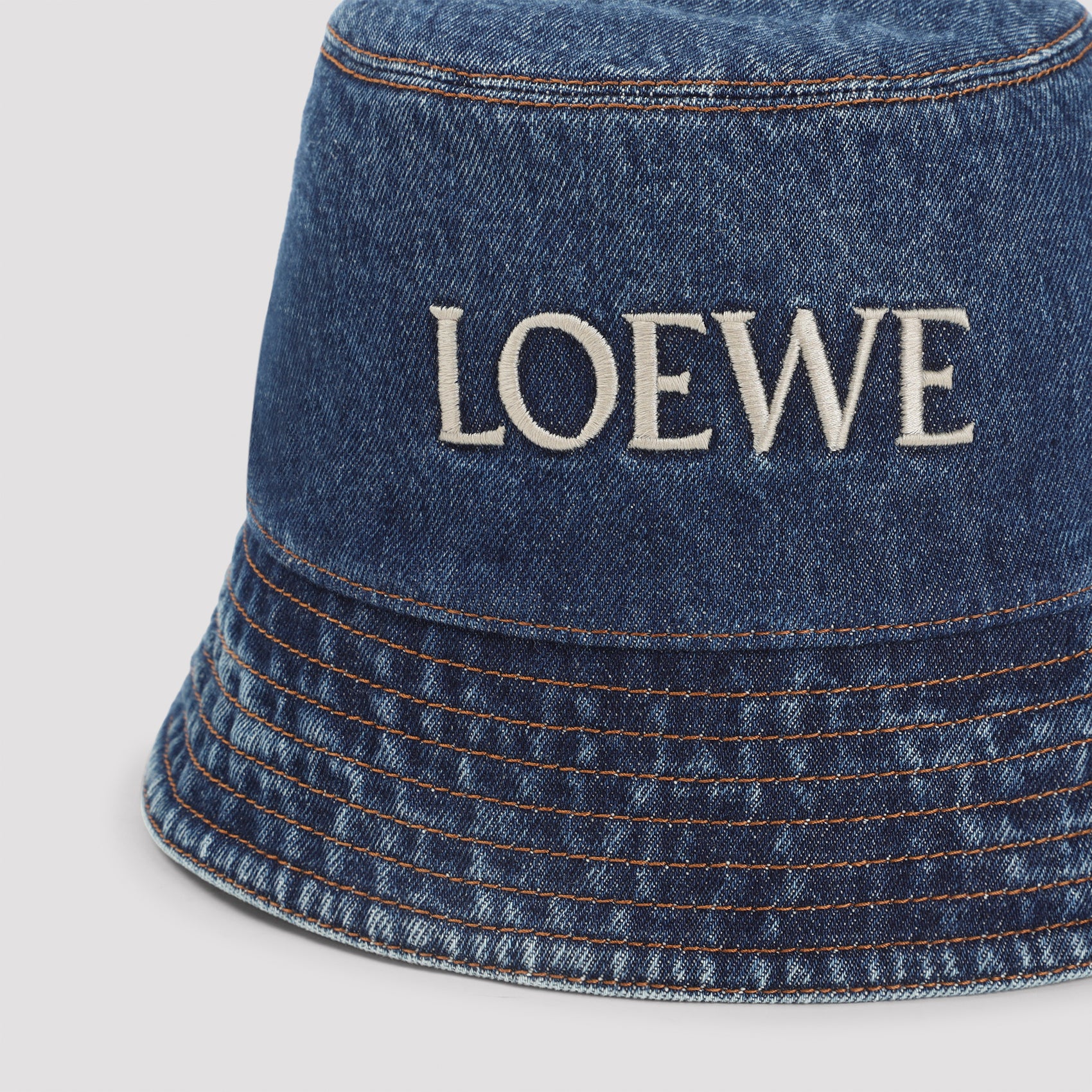 Denim Blue Cotton Bucket Hat