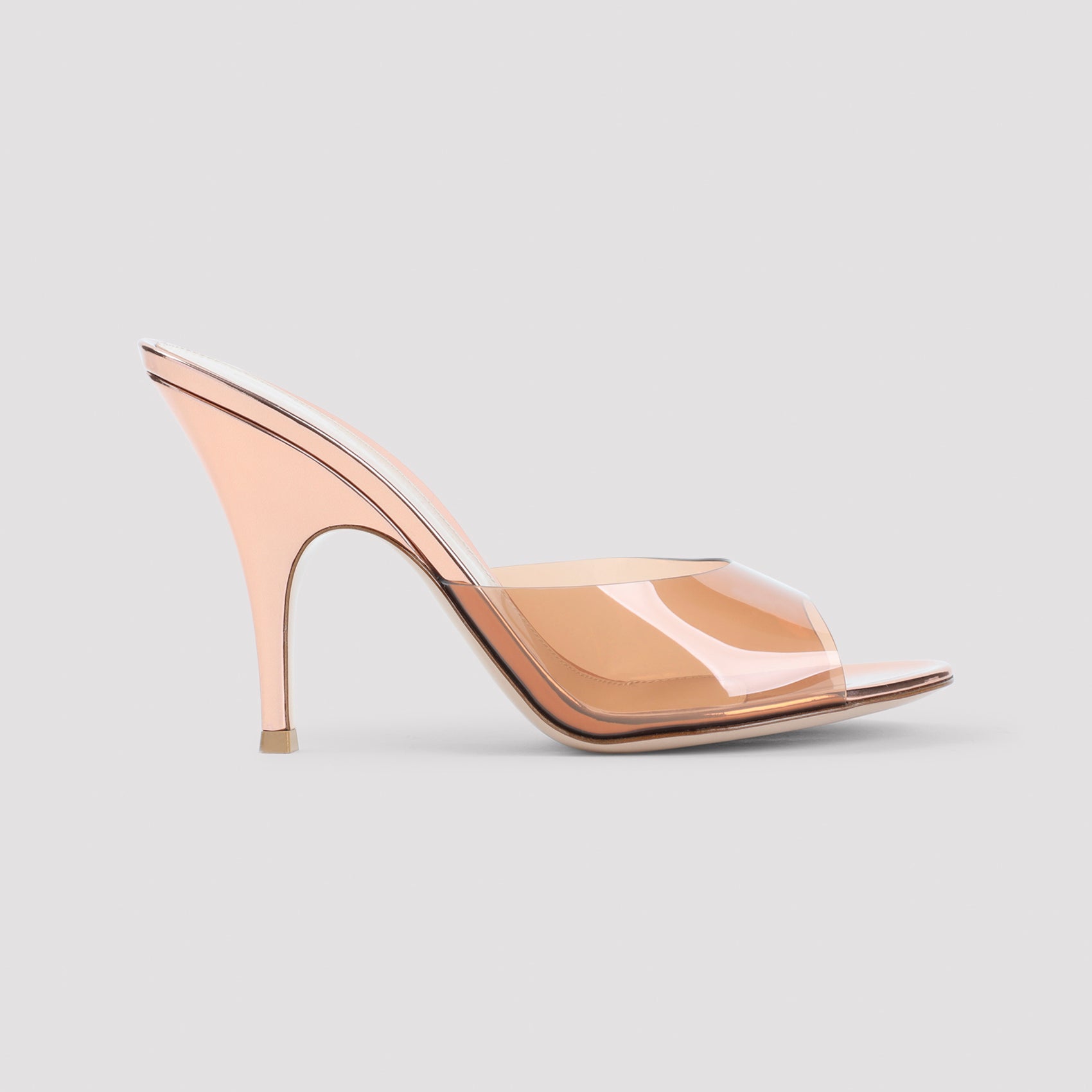 Rose Gold Leather Sandals