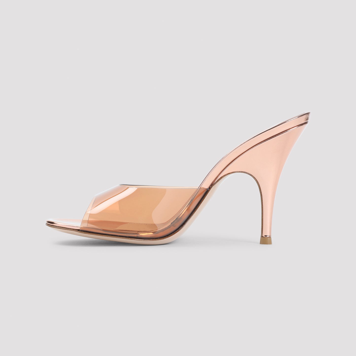 Rose Gold Leather Sandals