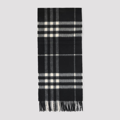 Black Calico Cashmere Check Scarf