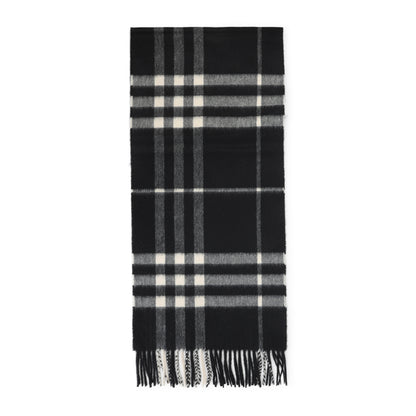 Black Calico Cashmere Check Scarf