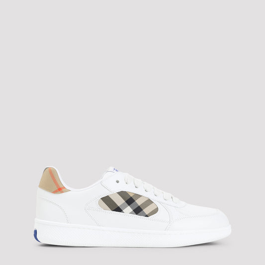White Calf Leather Terrace Sneakers