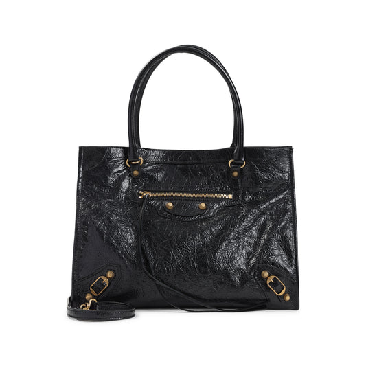 Black Le City S Lamb Leather Shoulder Bag
