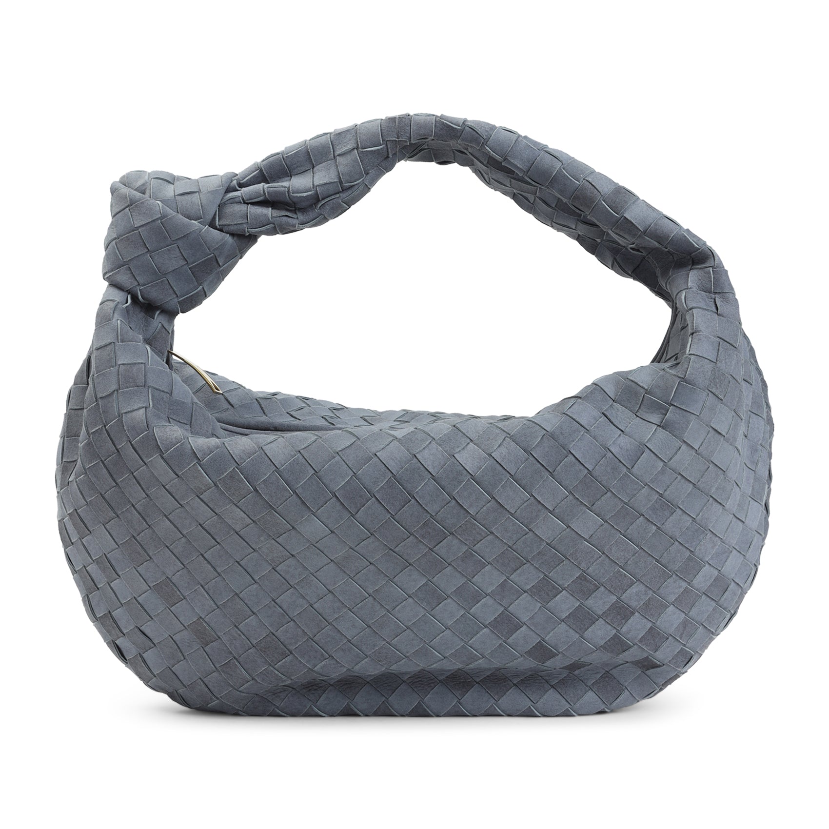 Cloudy Indigo Blue Suede Leather Jodie Intrecciato 15 Cloudy Suede Handbag