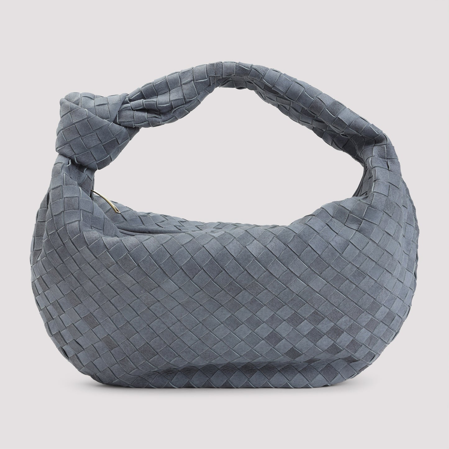 Cloudy Indigo Blue Suede Leather Jodie Intrecciato 15 Cloudy Suede Handbag