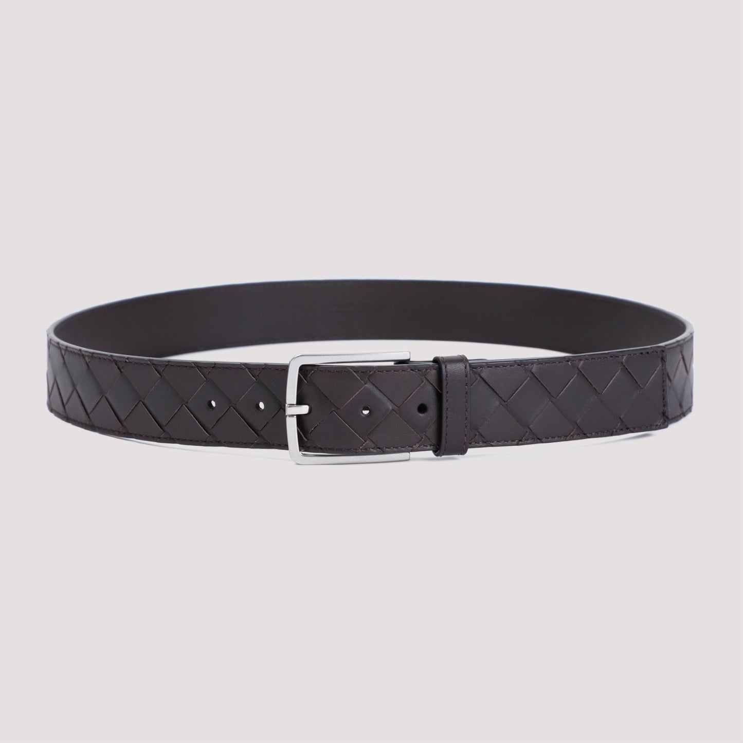 intrecciato leather belt-image-1