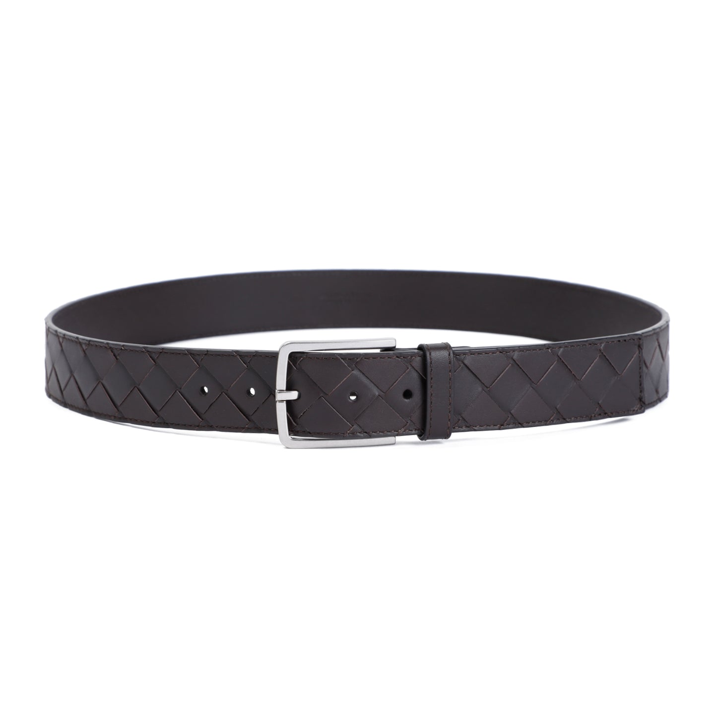 intrecciato leather belt-image-2