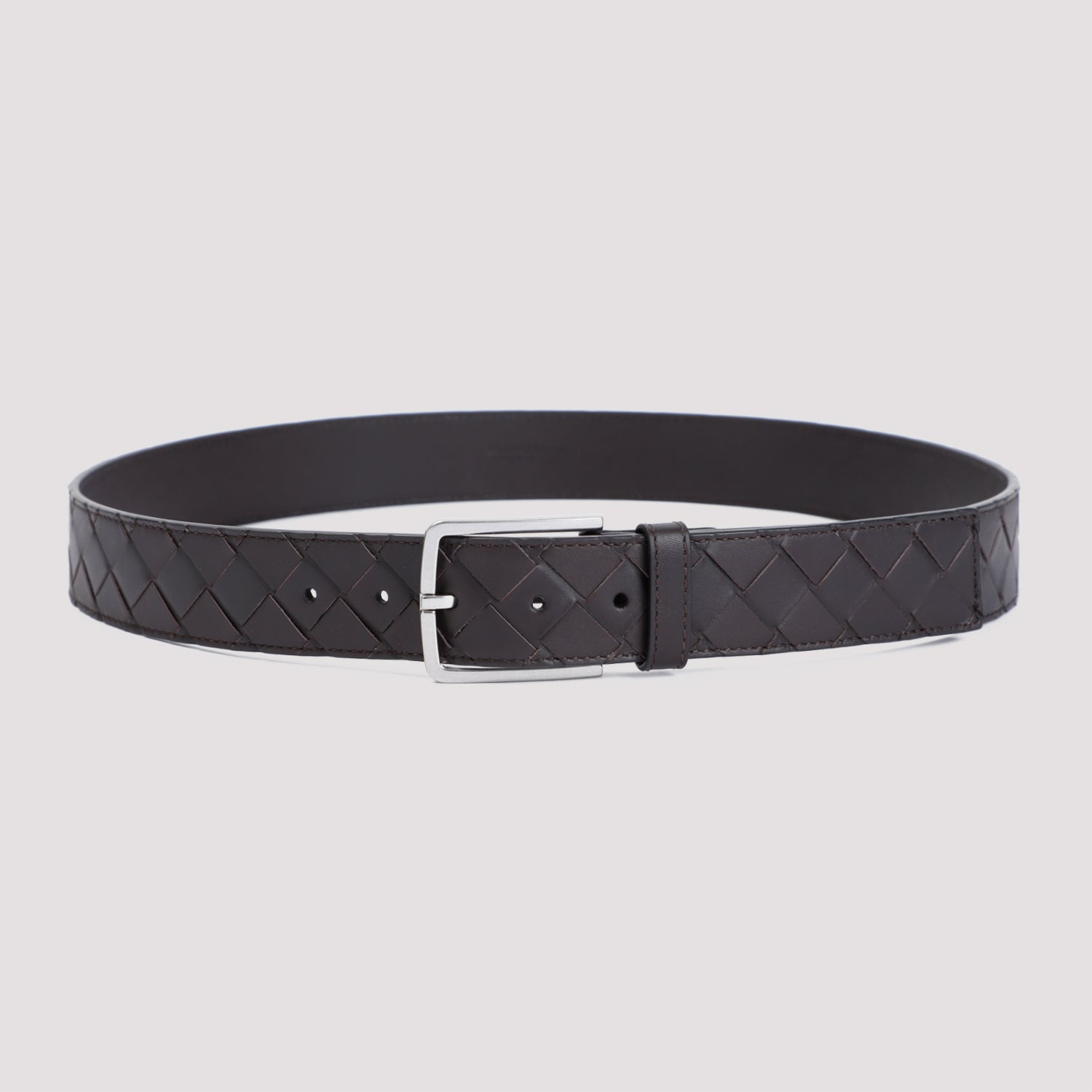 intrecciato leather belt-image-3