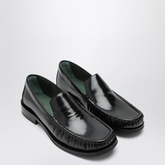 Black leather Micahel moccasins