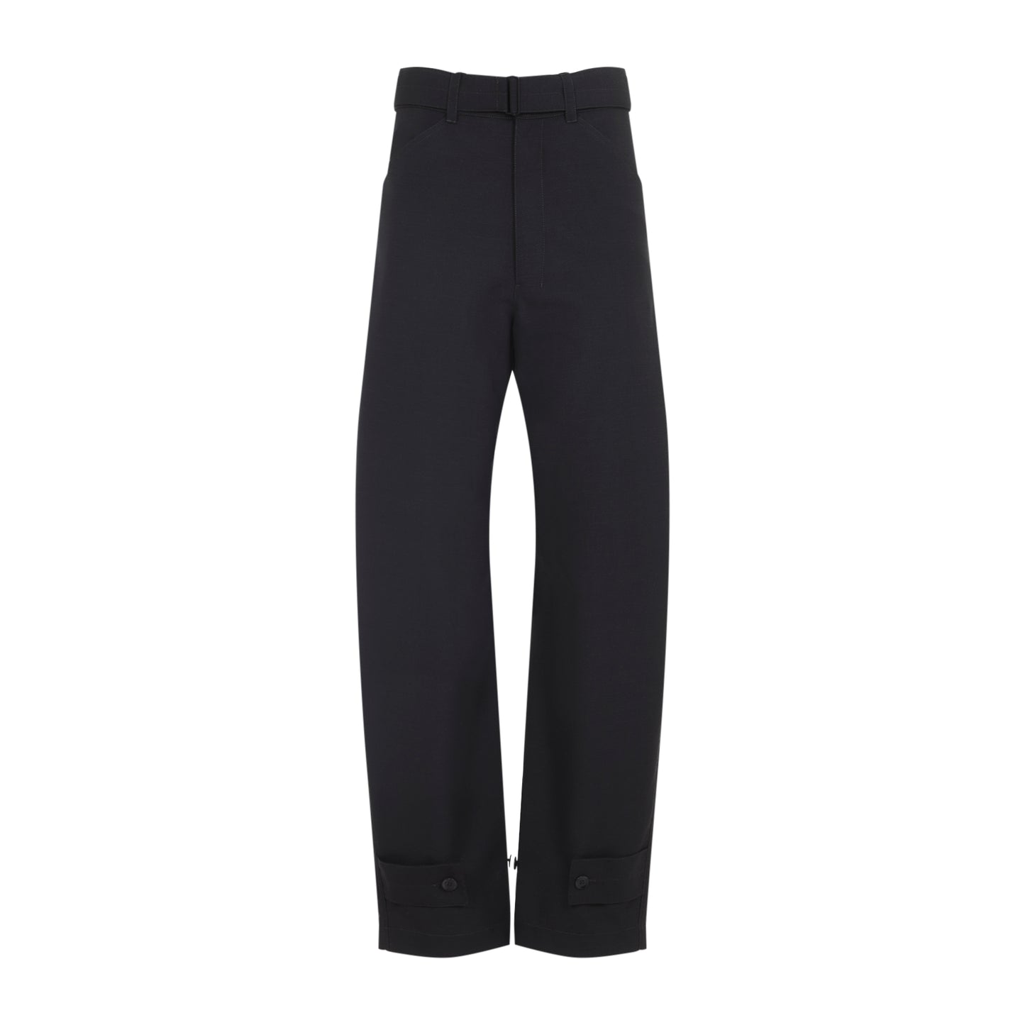 curved tailored pants-image-2