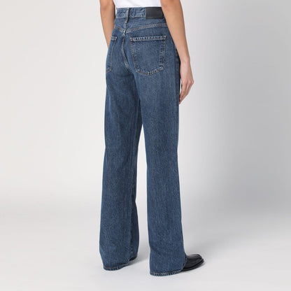 Wide Dark Blue Jeans