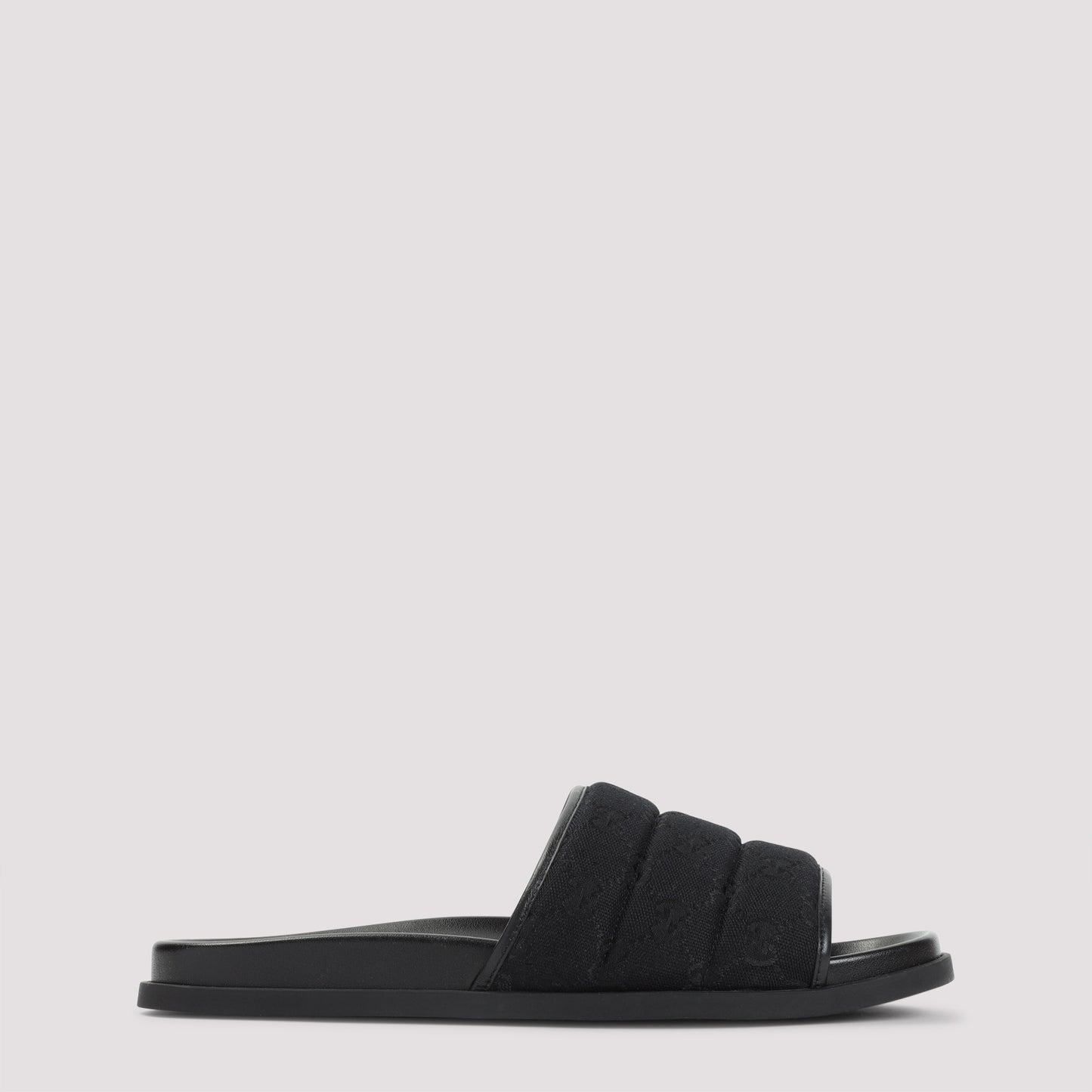 Black Rhein GG Cotton Sandals