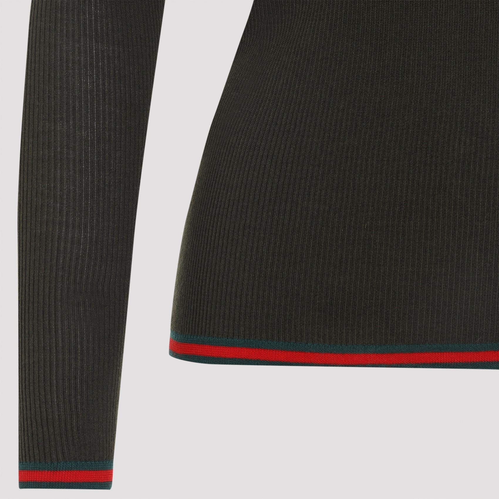 Forest Green Web Cashmere Polo