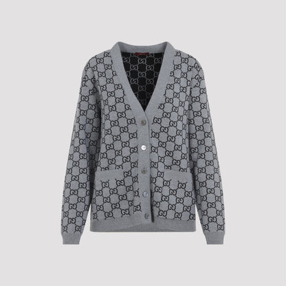 gg knit cardigan-image-1