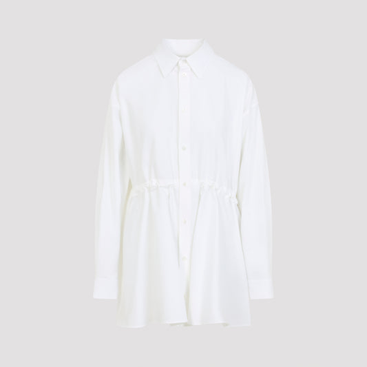 White Cotton Hourglass Dress