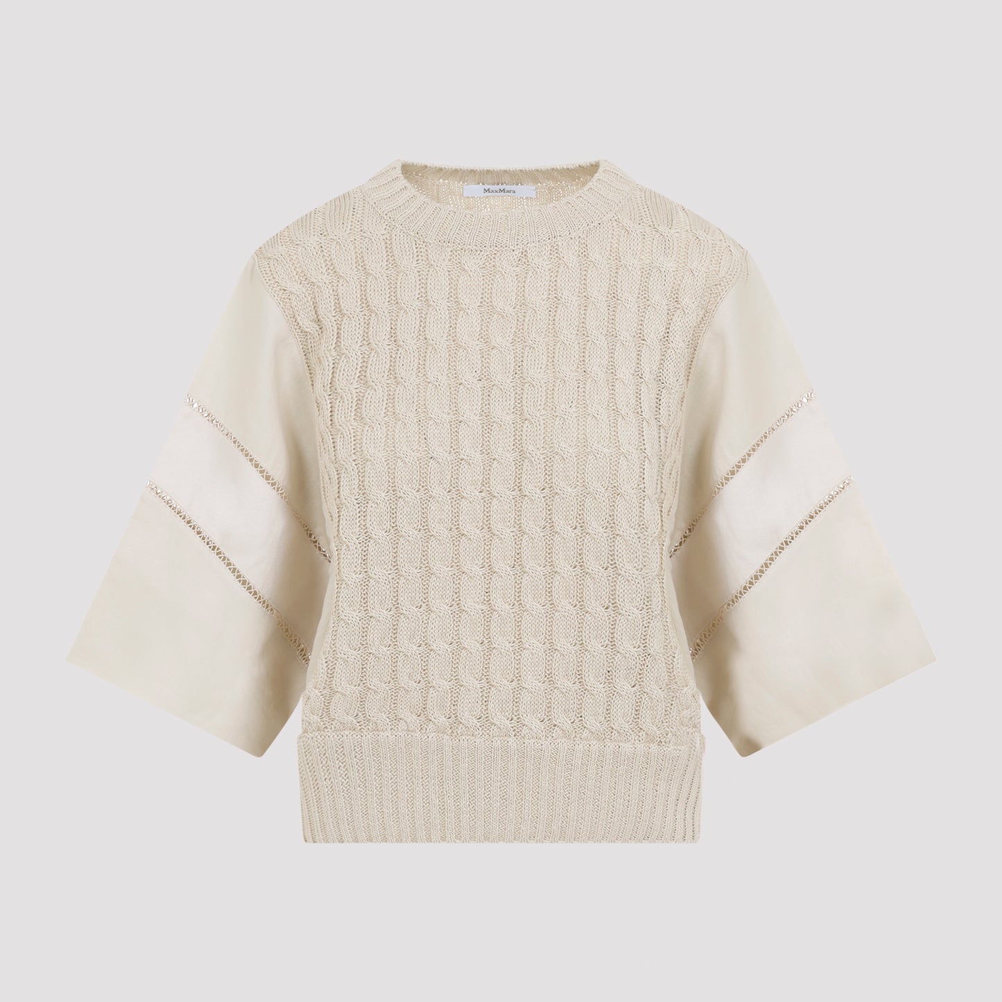Scatola Cable Linen Sweater