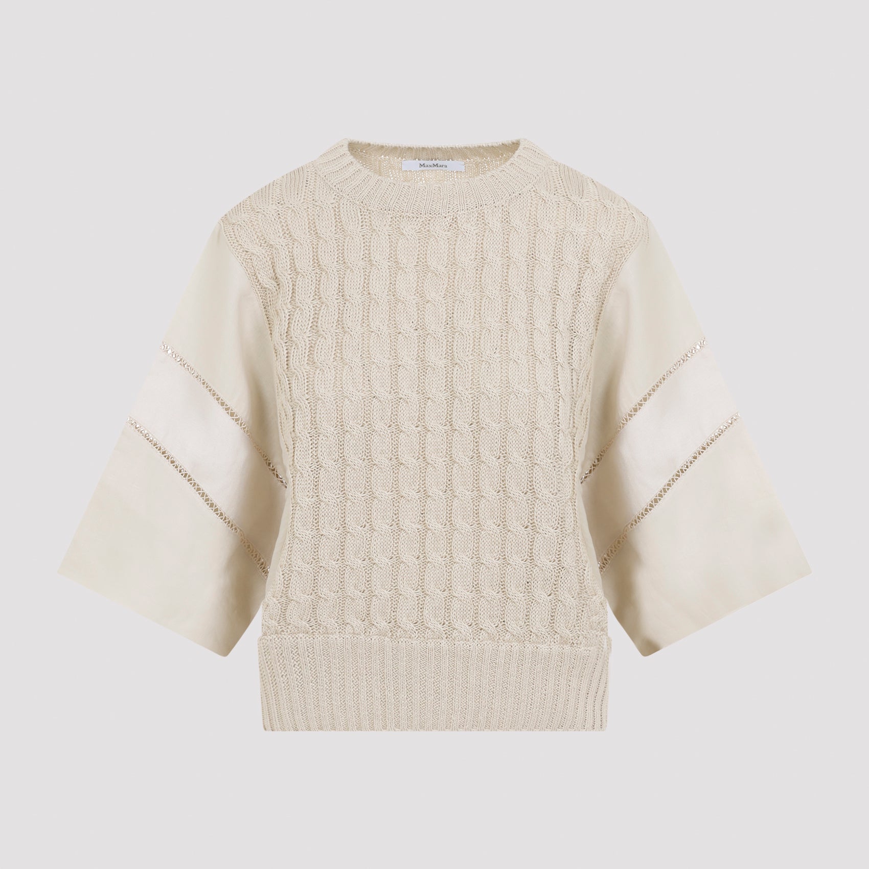 Scatola Cable Linen Sweater