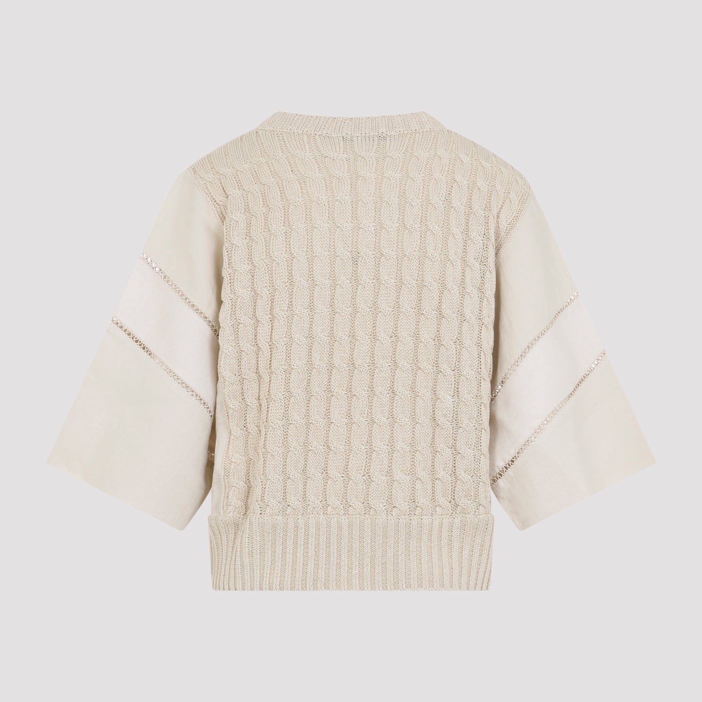 Scatola Cable Linen Sweater
