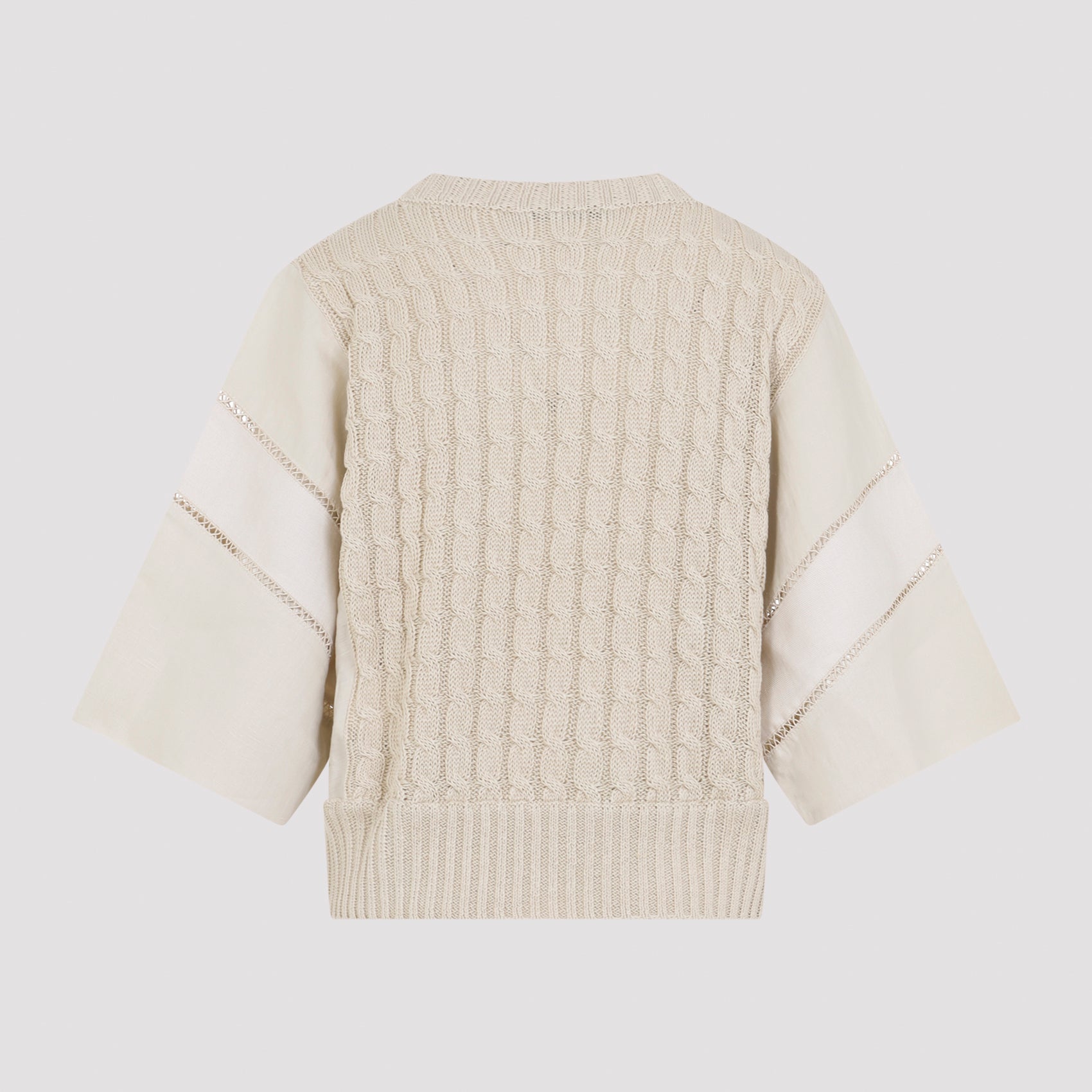 Scatola Cable Linen Sweater
