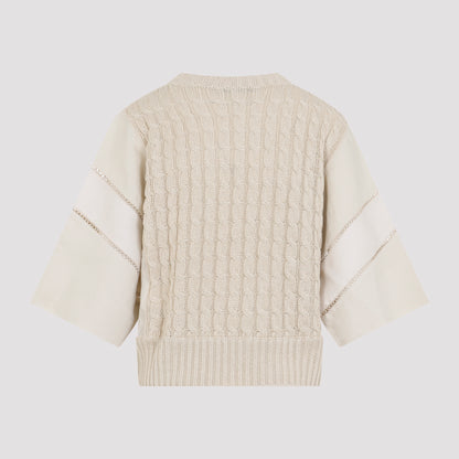 Scatola Cable Linen Sweater