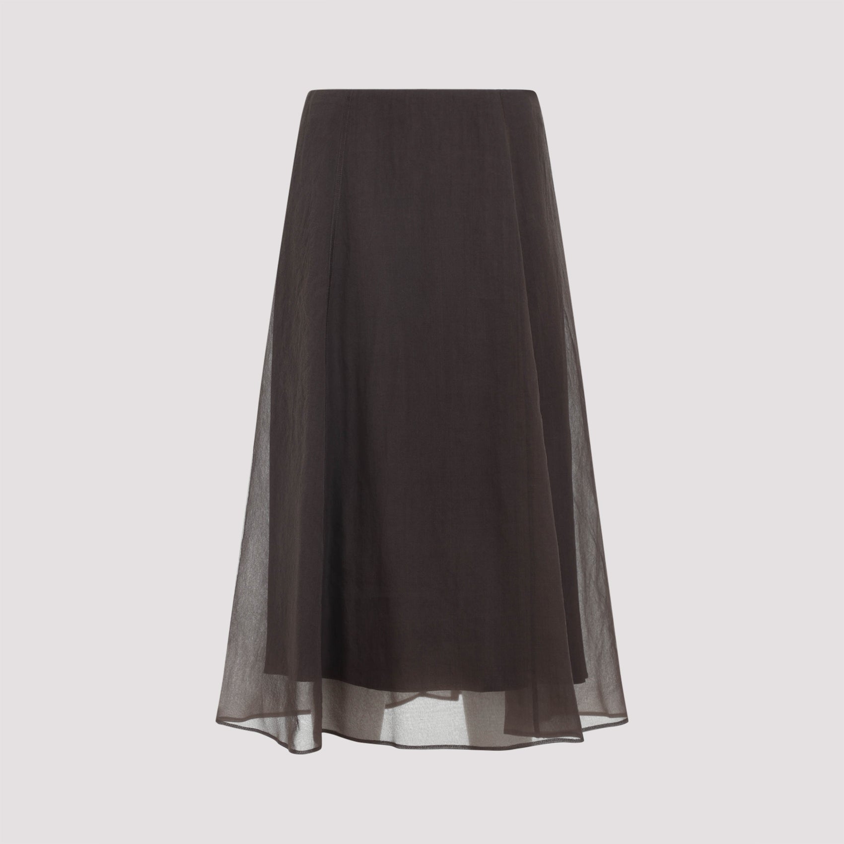 silk midi skirt-image-1