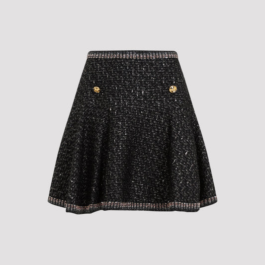 boucle mini skirt-image-1