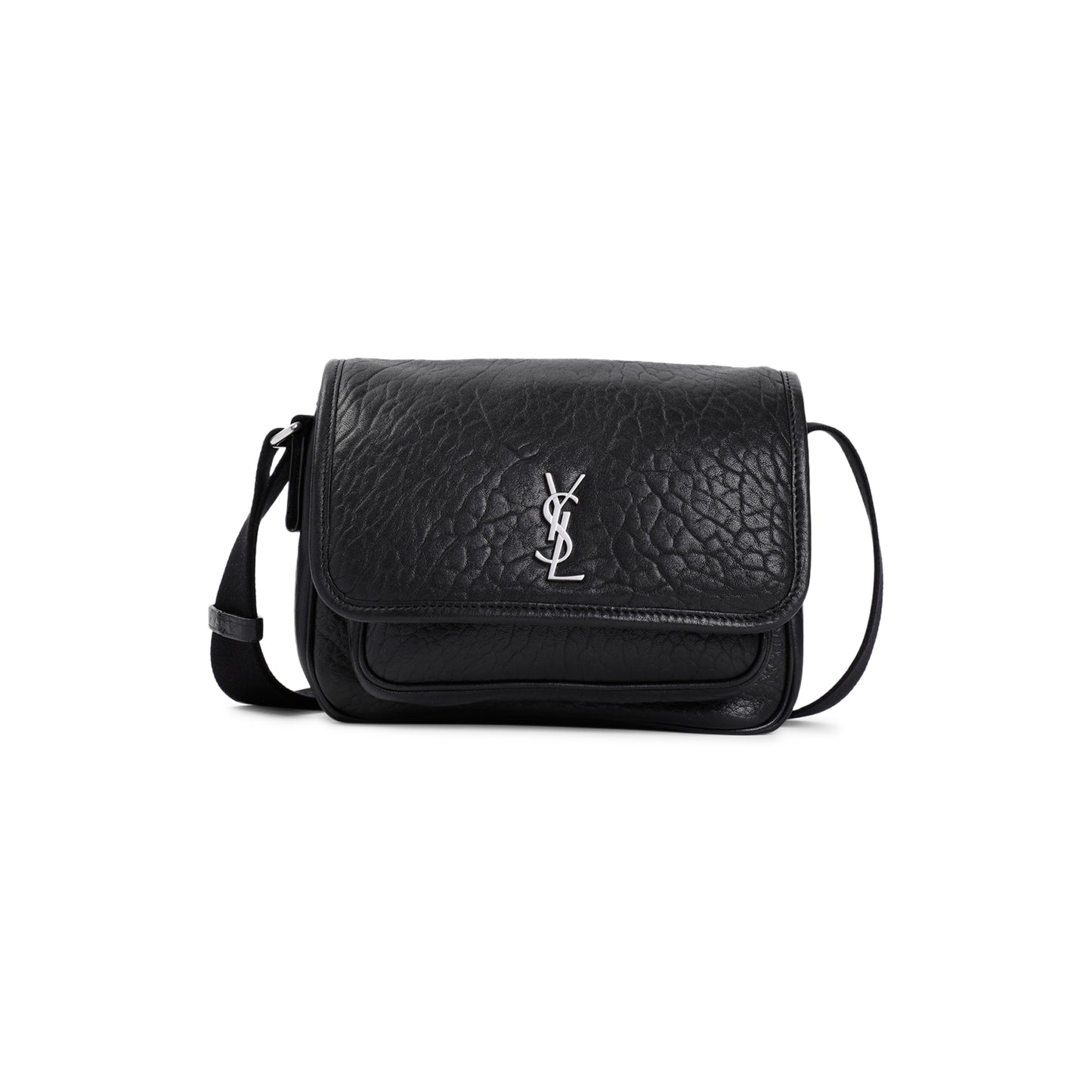 Black Leather Niki S Messanger Bag