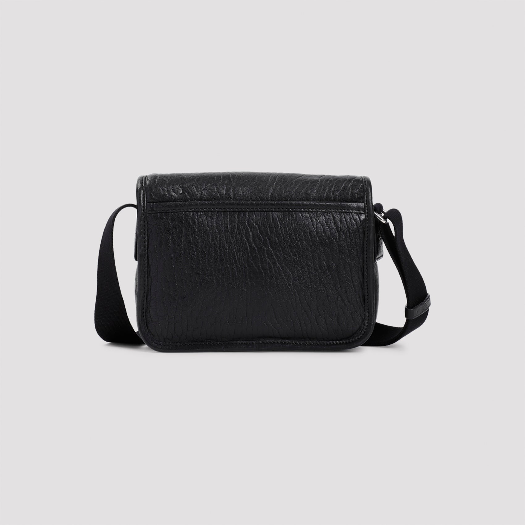 Black Leather Niki S Messanger Bag