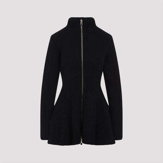 alaïa peplum cardigan-image-1