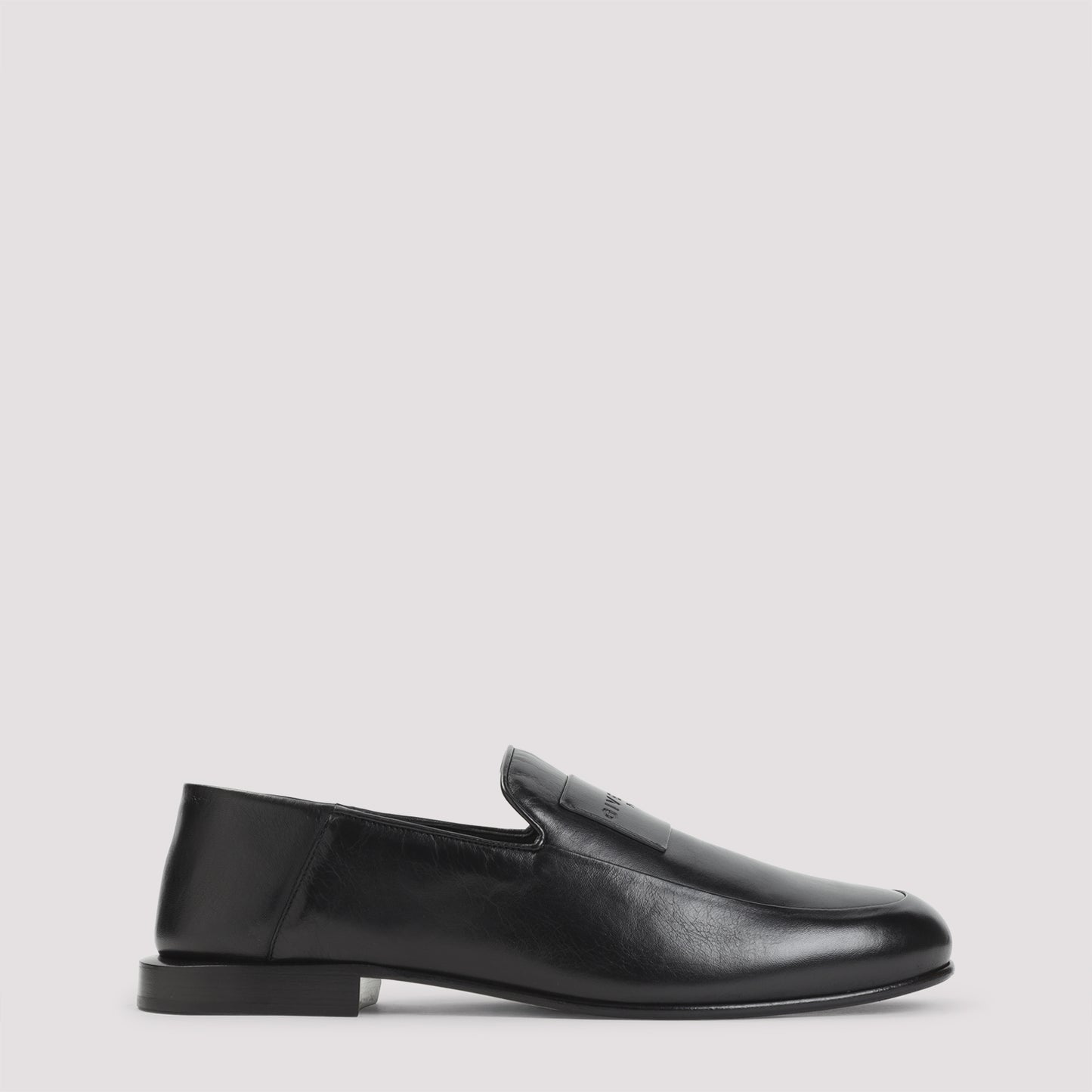 Black Lamb Leather Loafers