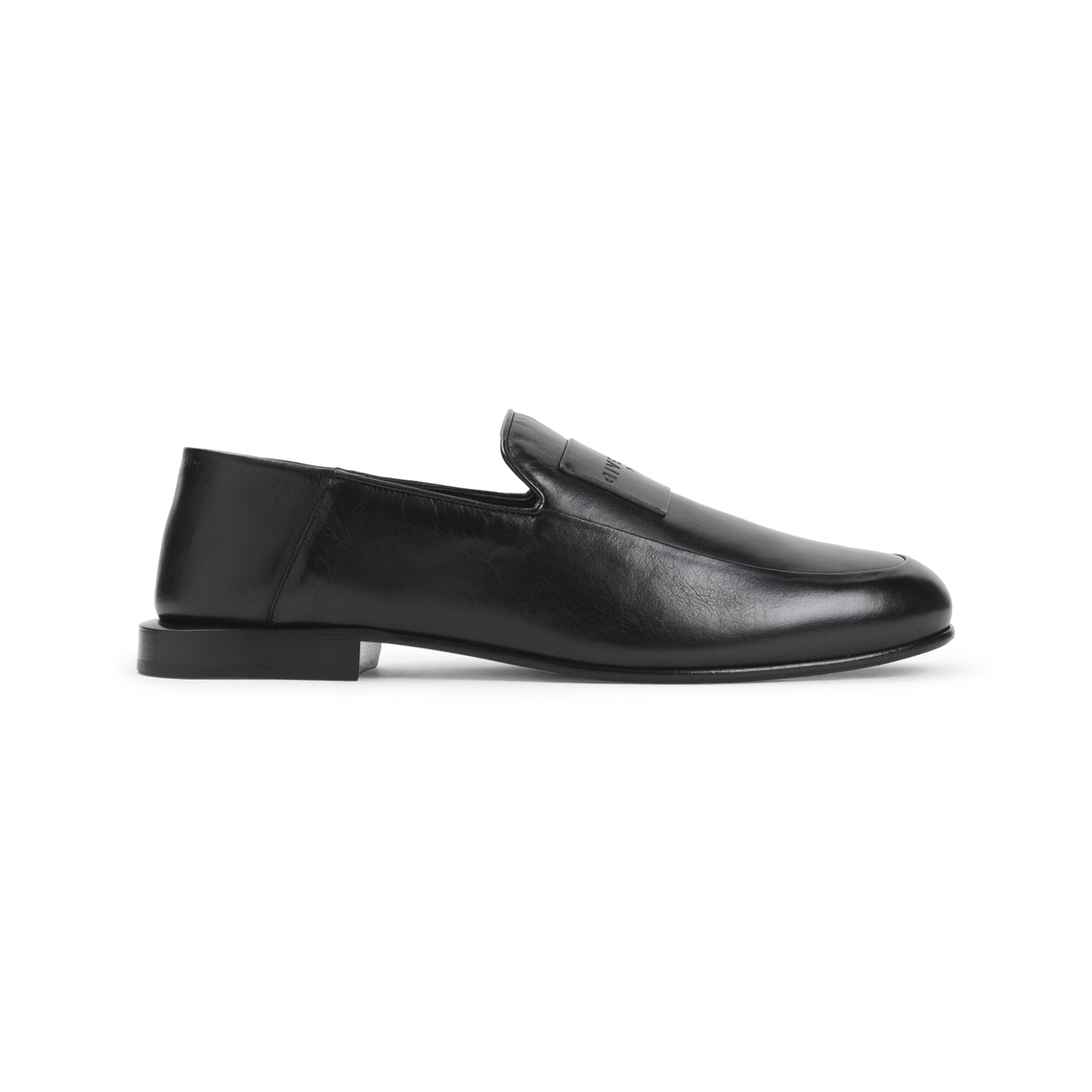 Black Lamb Leather Loafers