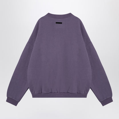 Lavender Coloured Sweatshirt With Embroidered Logo