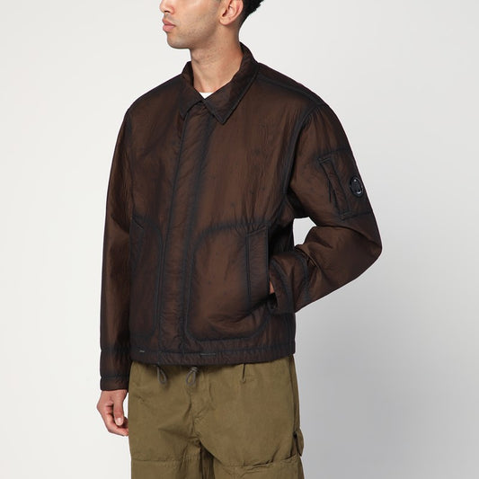 Faded brown nylon jacket