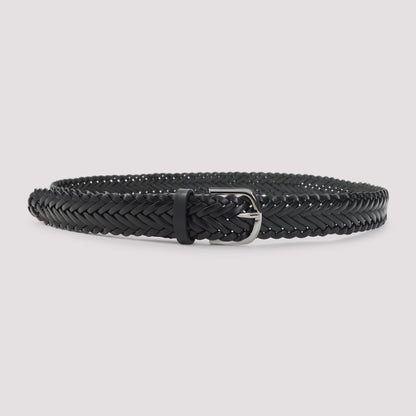 woven leather belt-image-1