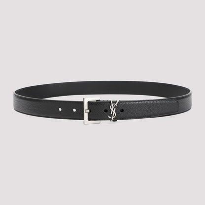 grained calf leather belt-image-1
