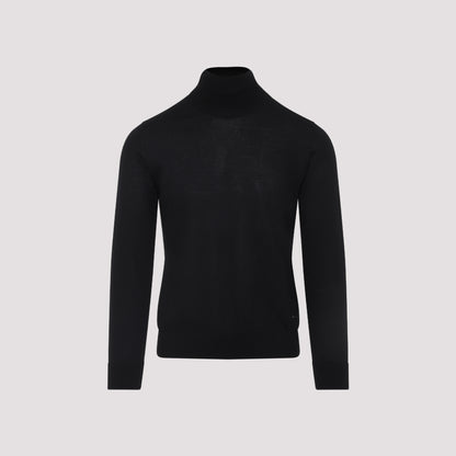 cashmere and silk turtleneck sweater-image-1